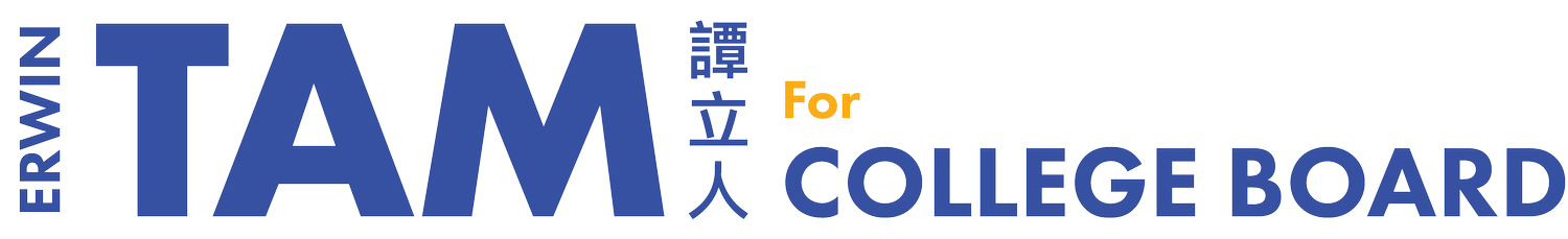 Erwin Tam for City College Board of Trustees