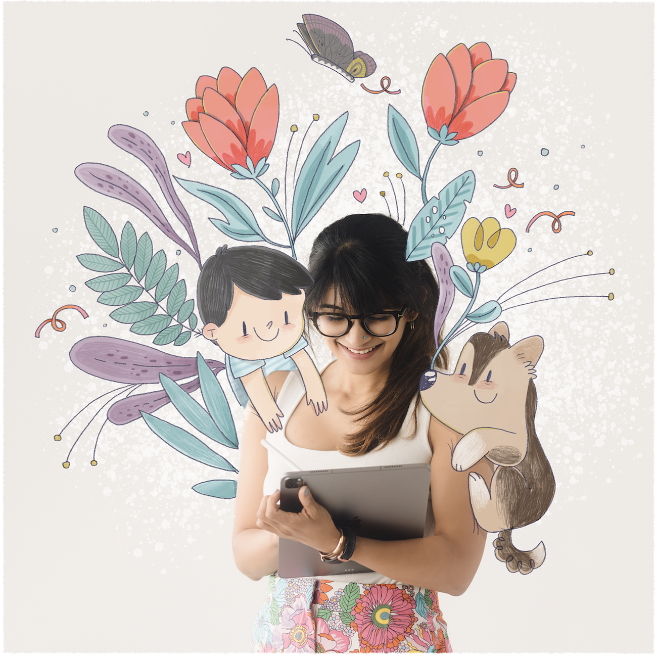 Illustrated photo of Alicia Souza