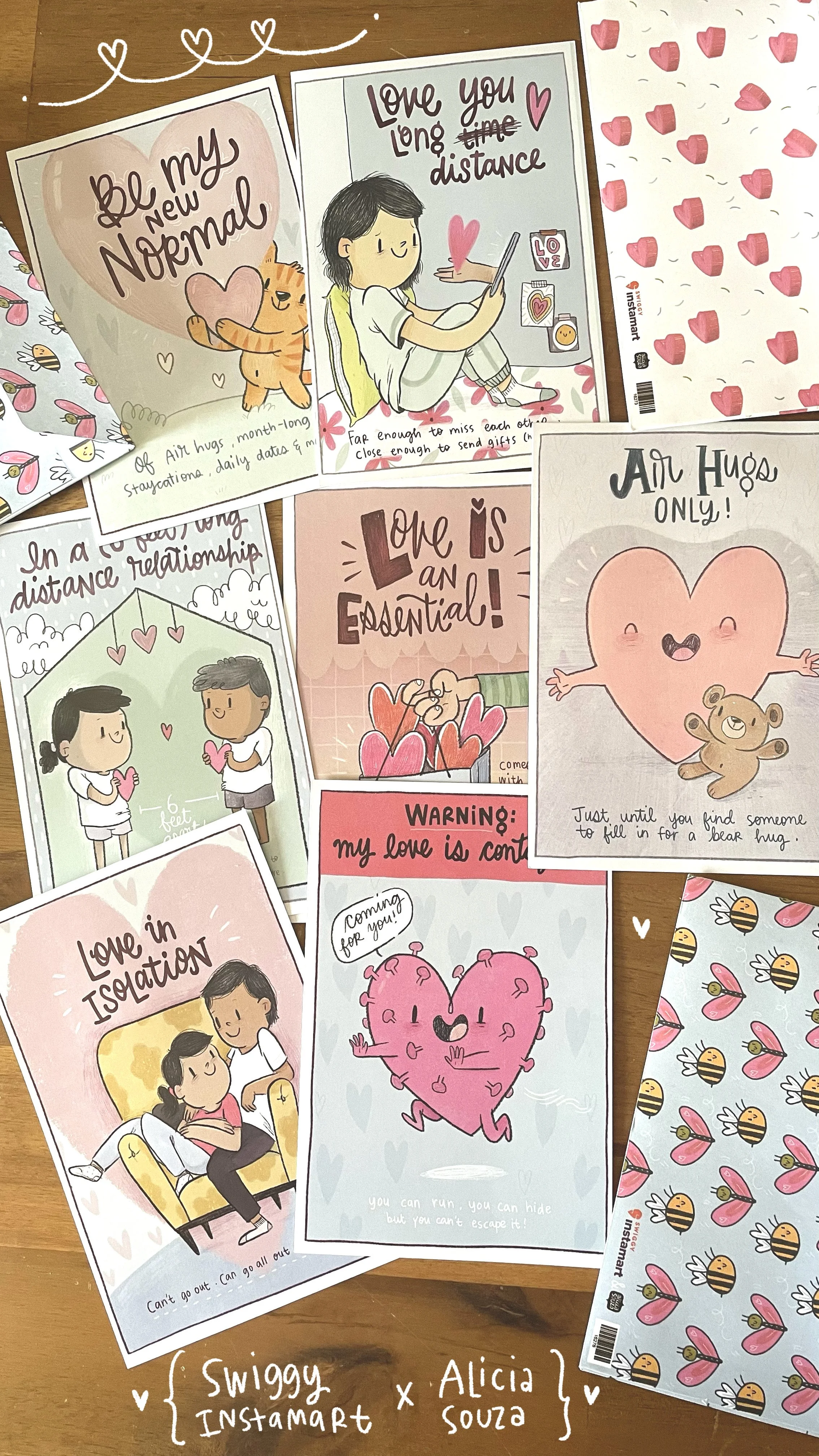 Swiggy Valentine cards