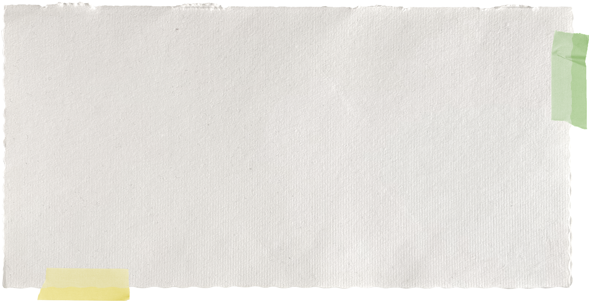 The image depicts a blank whiteboard with sticky notes on the top right and bottom left corners.