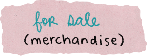 Handwritten note on pink paper reads 'for Dale' and '(merchandise)'