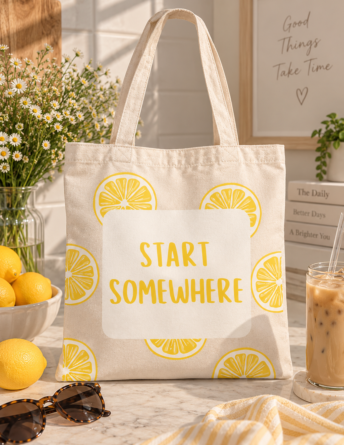 Start Somewhere Tote Bag