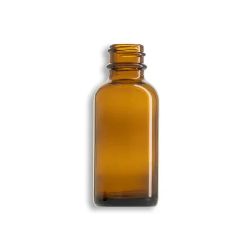 1 oz (30ml) Amber Glass Boston Round Bottle 20-400 neck finish-Pack of 120