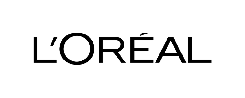 L'Oréal Logo in Schwarz auf Weiß