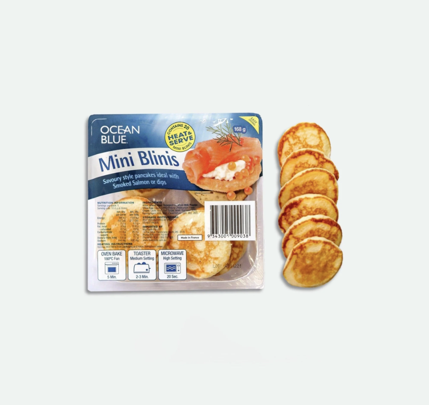 Ocean Blue Mini Blinis