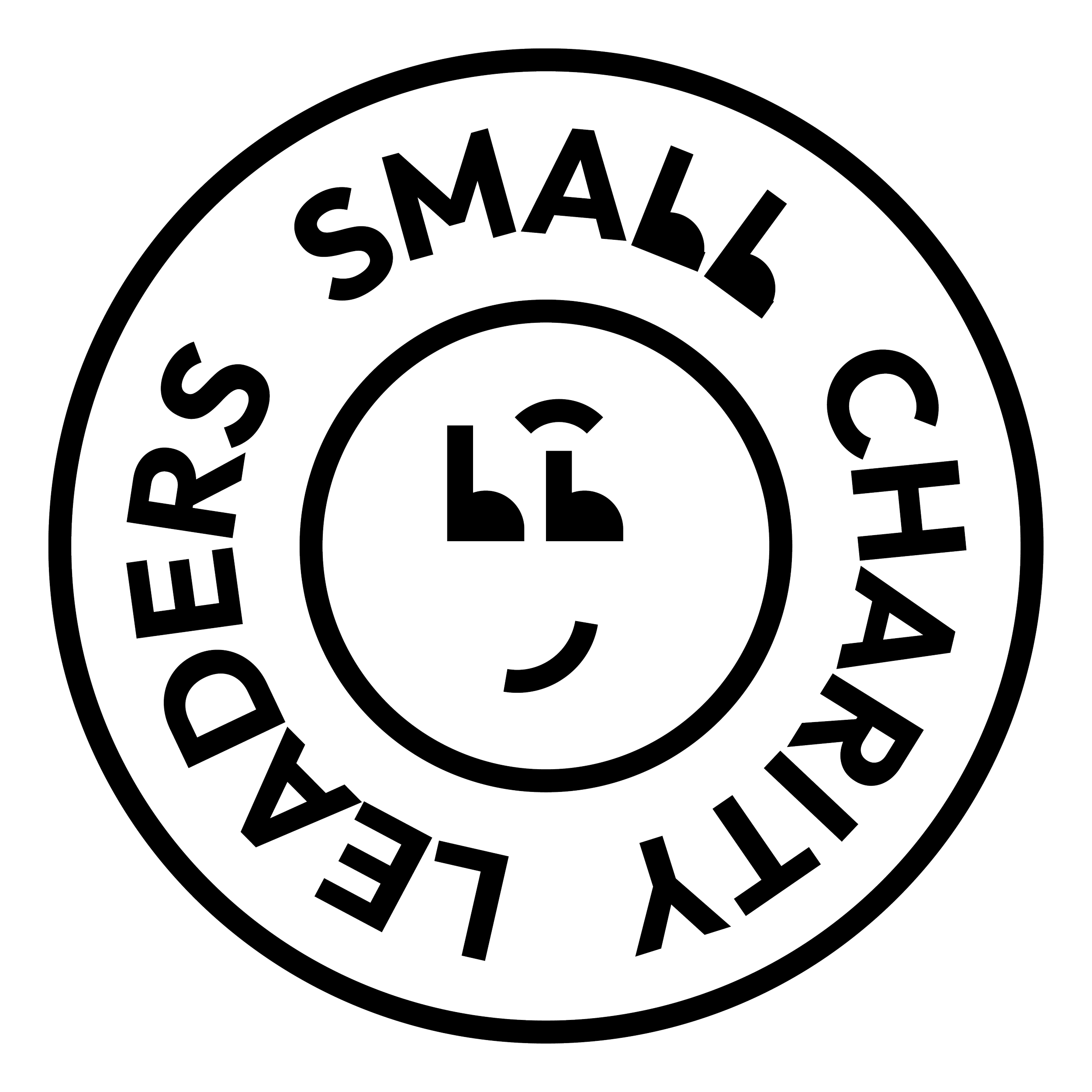 Small Charity Leaders spinning logo