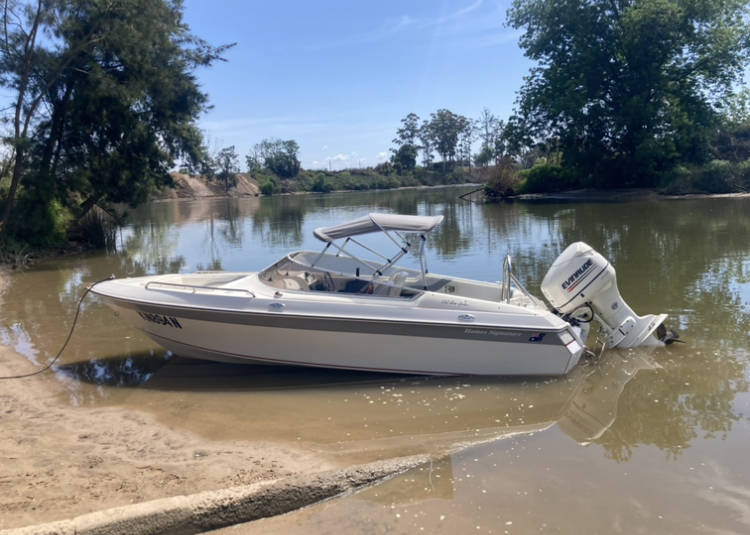 motorboat on water