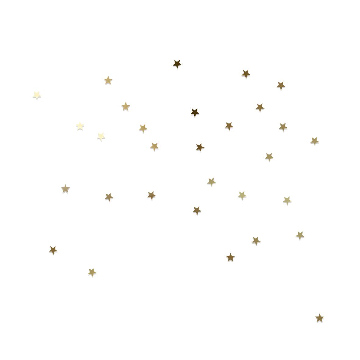 Black silhouette of a hand holding a wand with stars emanating from it against a black background.