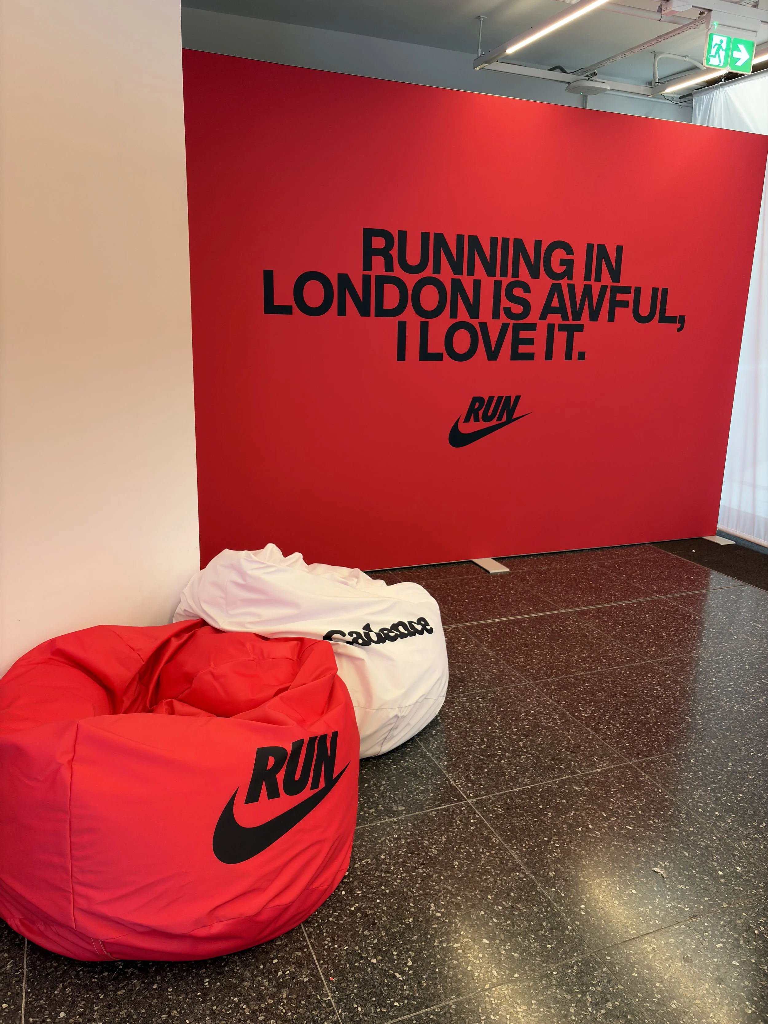Nike Run Pop Up area