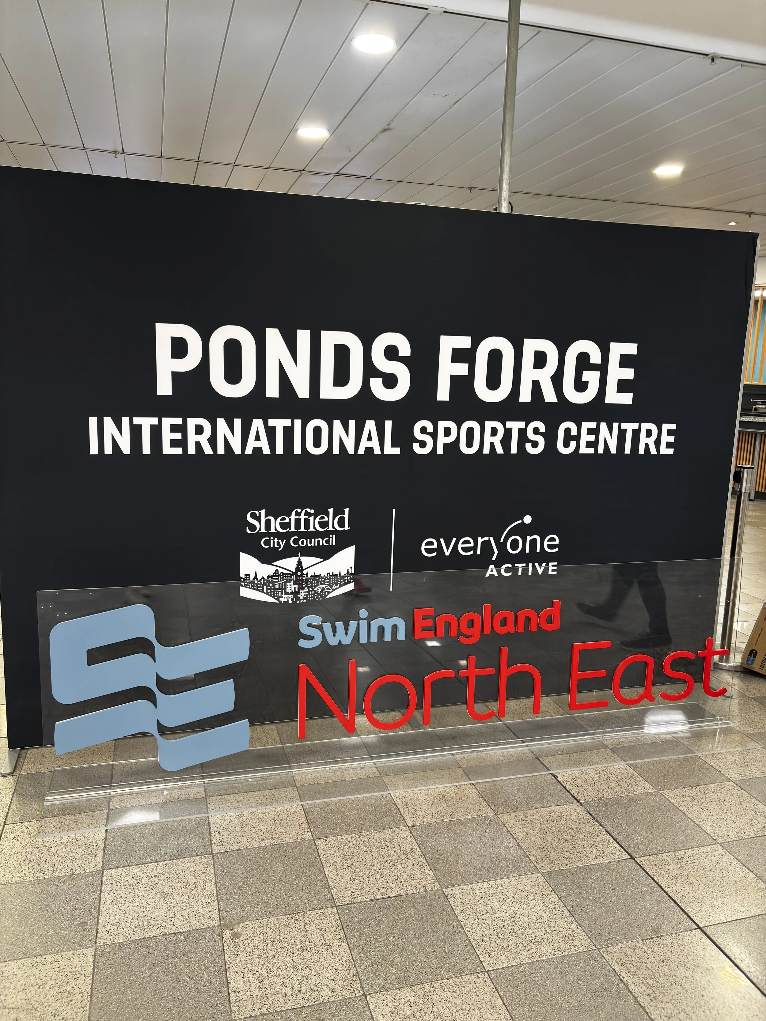 Swim England acrylic sign