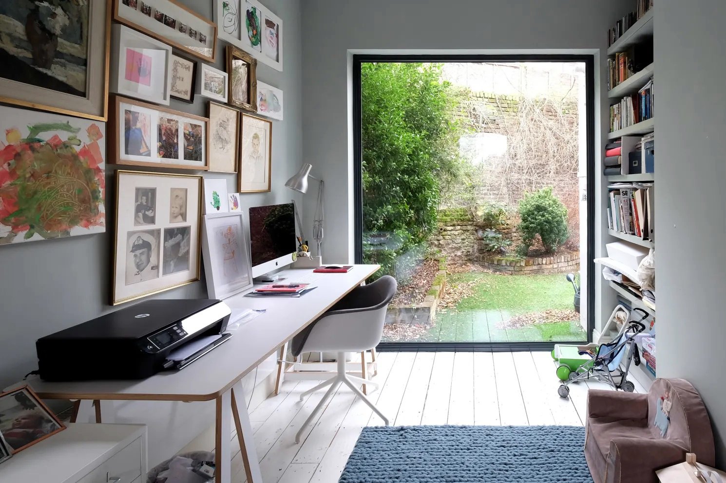 Sandbrook Road interior view of work space with large window