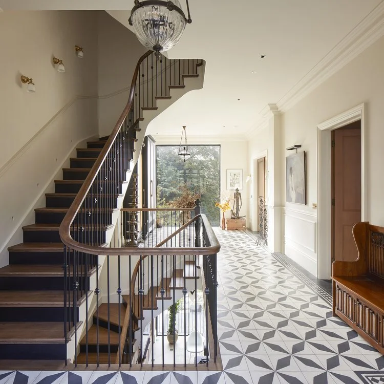 Interior view of staircase at Redington Road