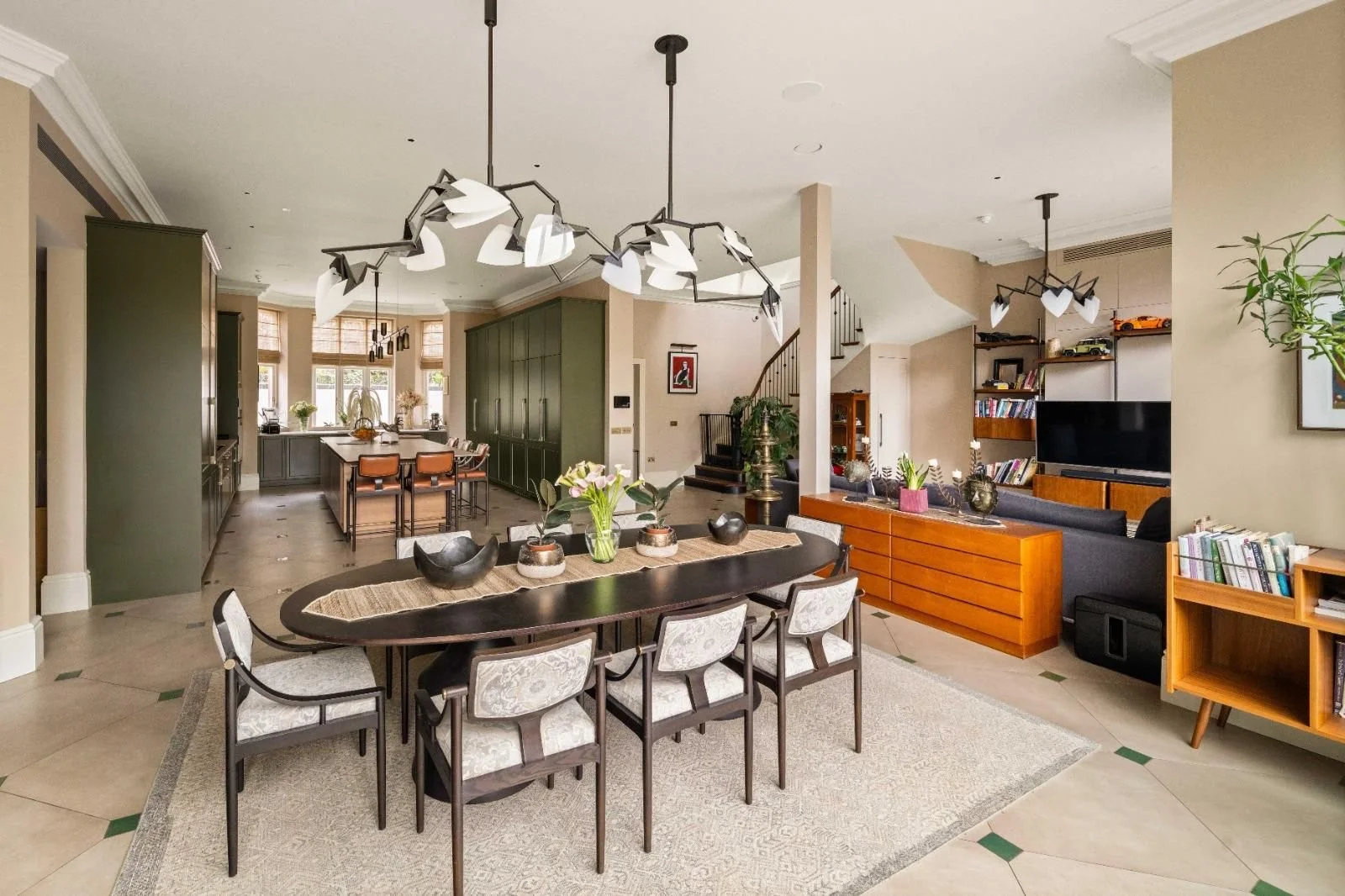 Interior view of dining room at Redington Road.