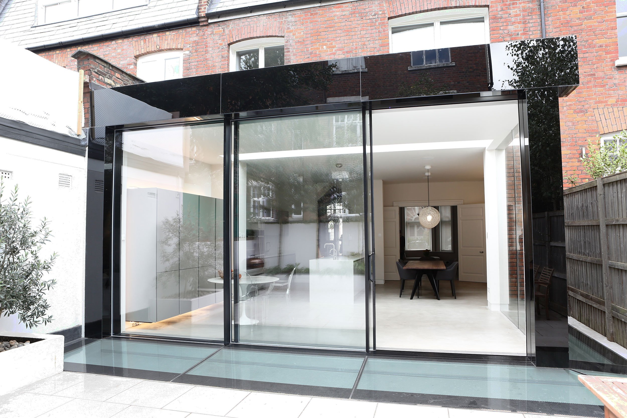 Exterior view of glazing at Howitt Road