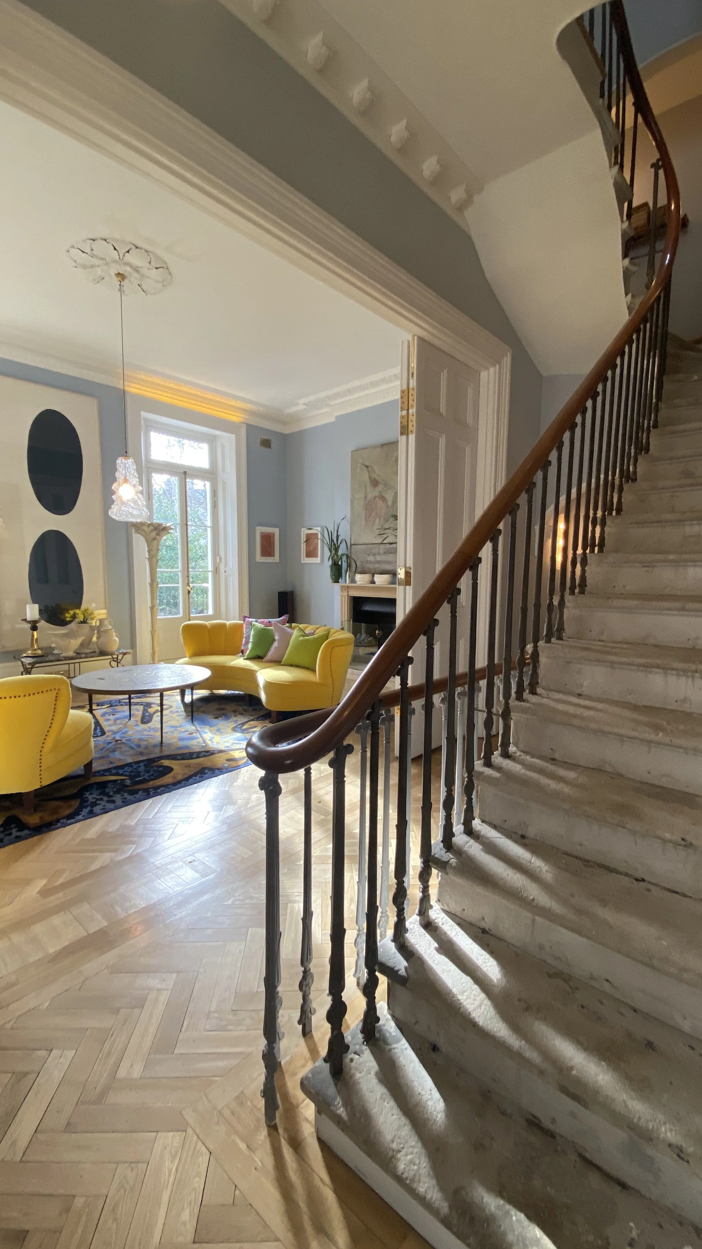 Staircase view at Little Venice house