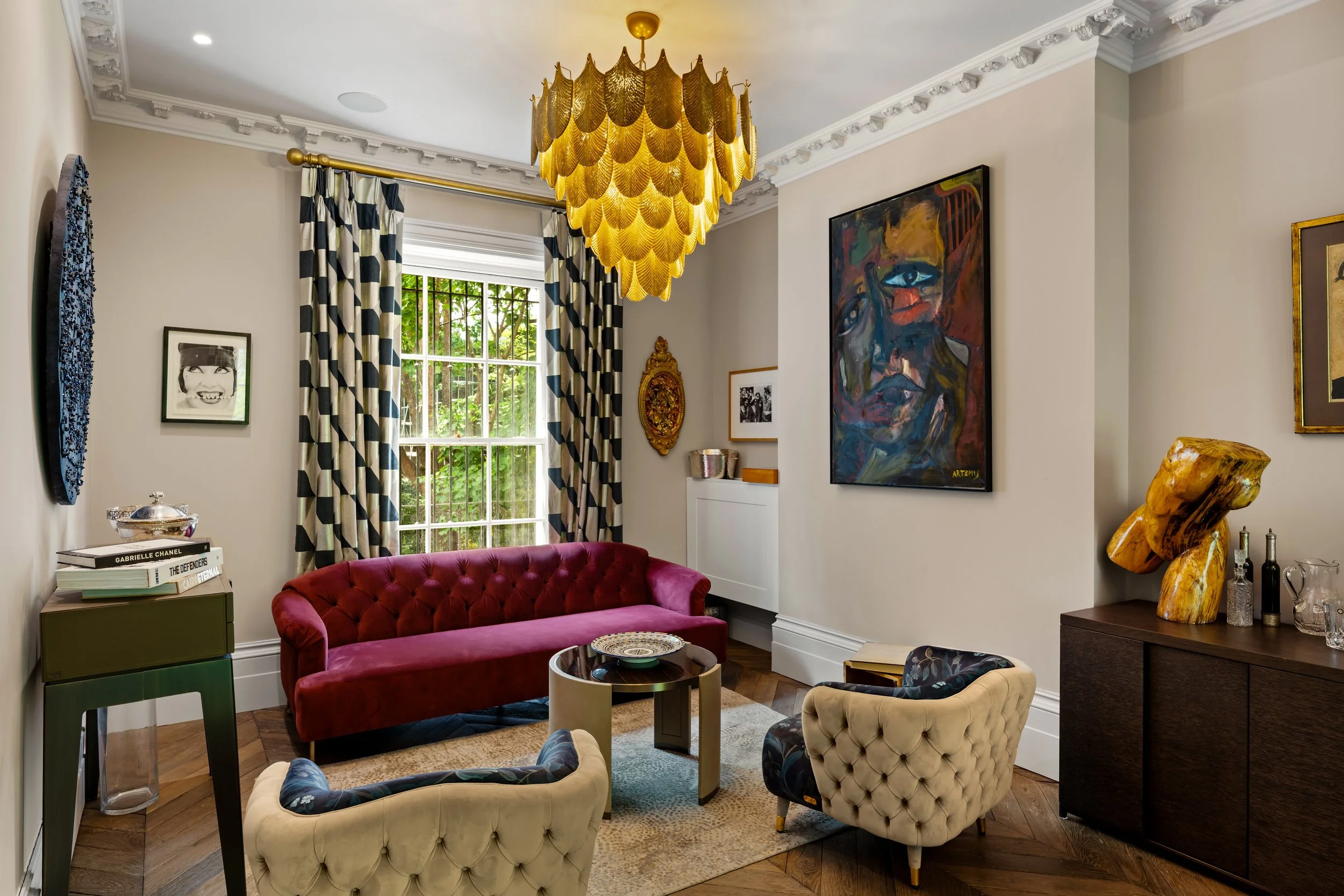 Interior view of living room at Maida Vale 1