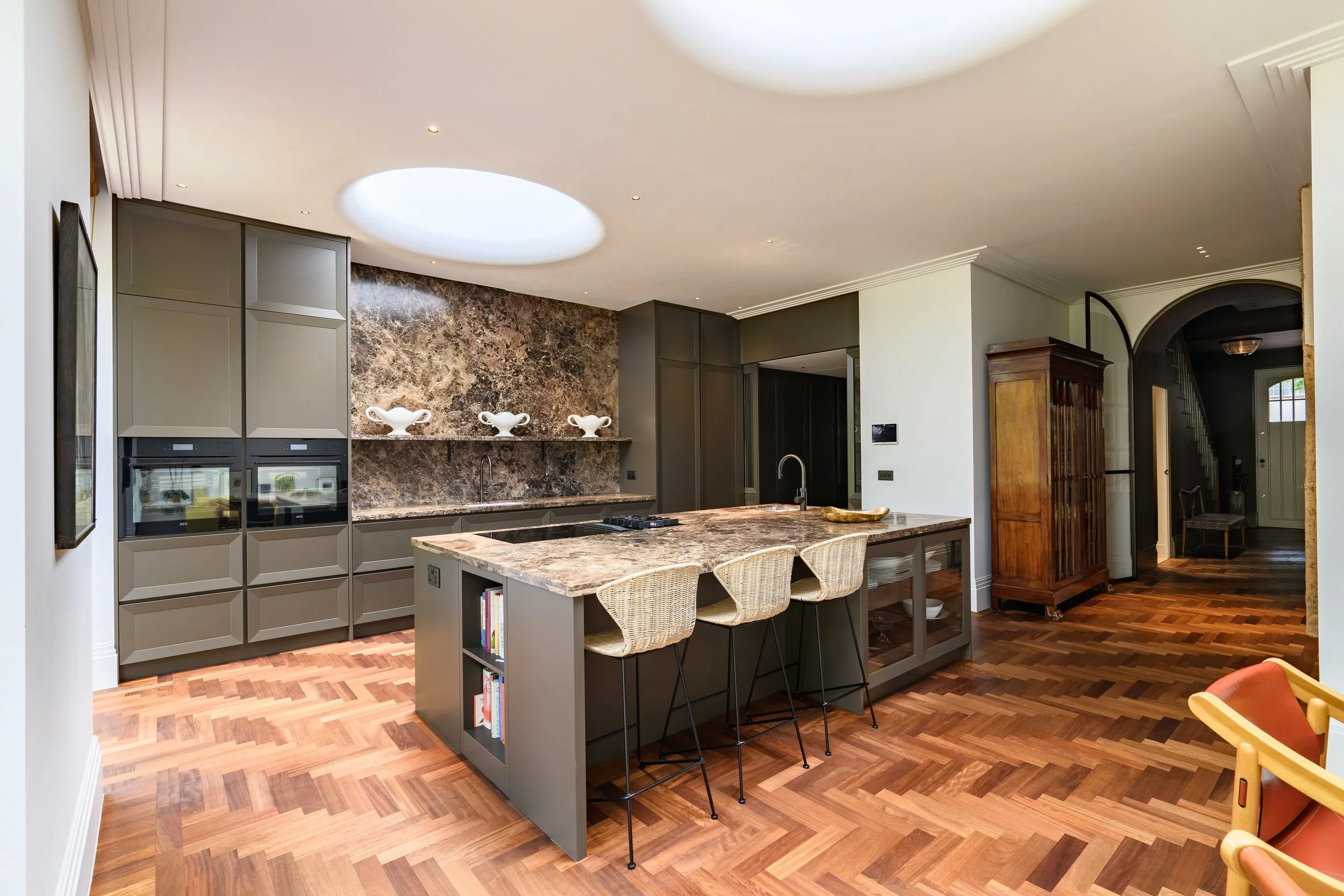 Interior view of kitchen at Maida Vale 2