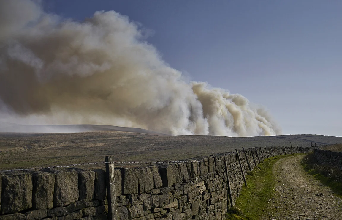 Marsden Moor Fire April 2019
