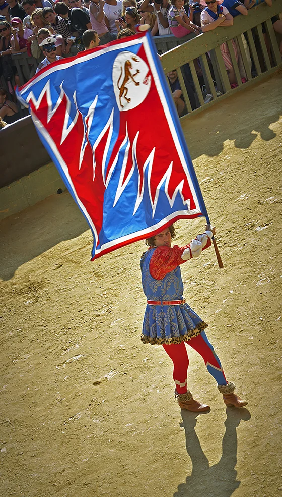   The Flag Bearer - Contrada della Pantera.