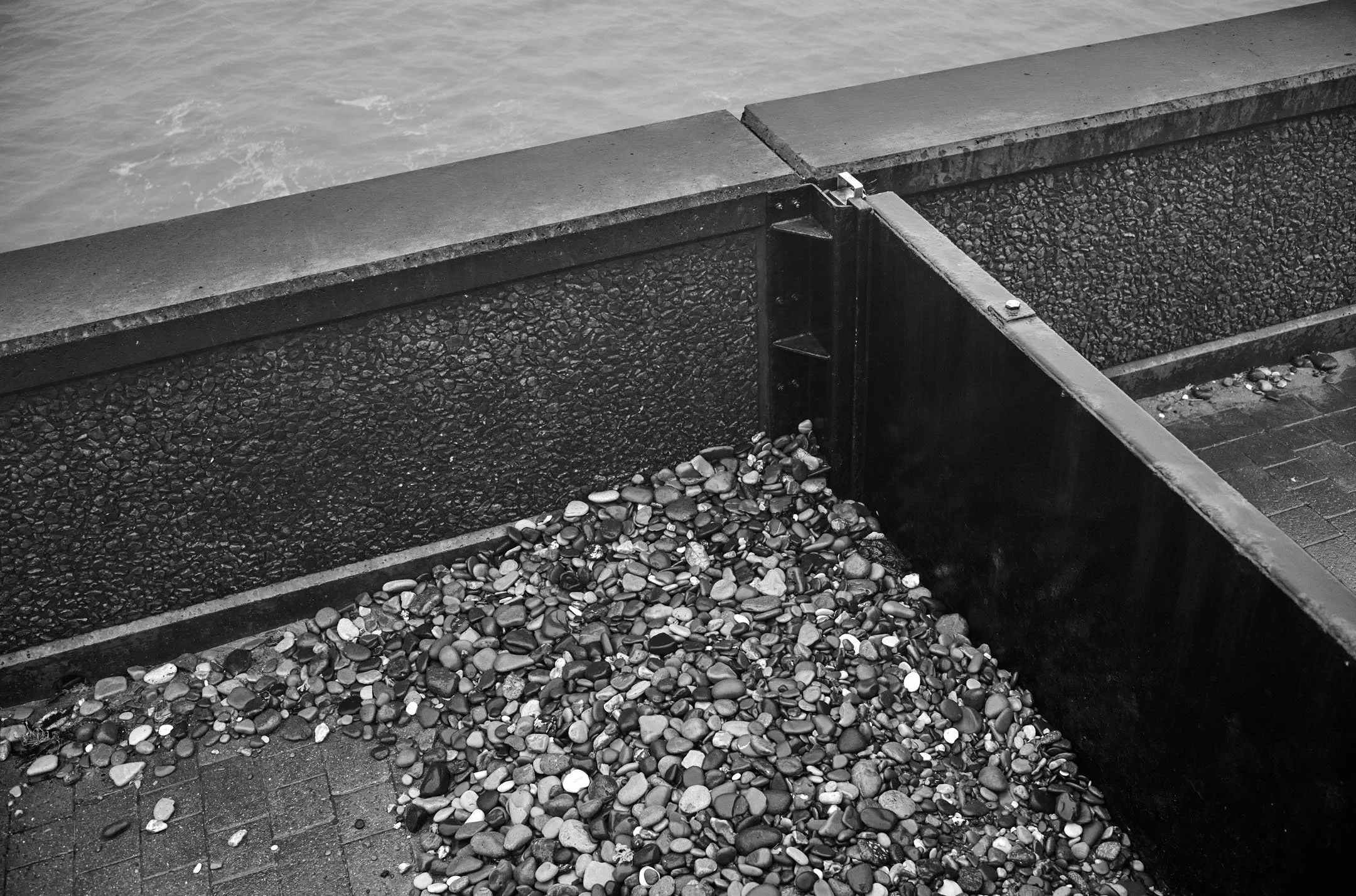 Sea Pebbles and High Tide.