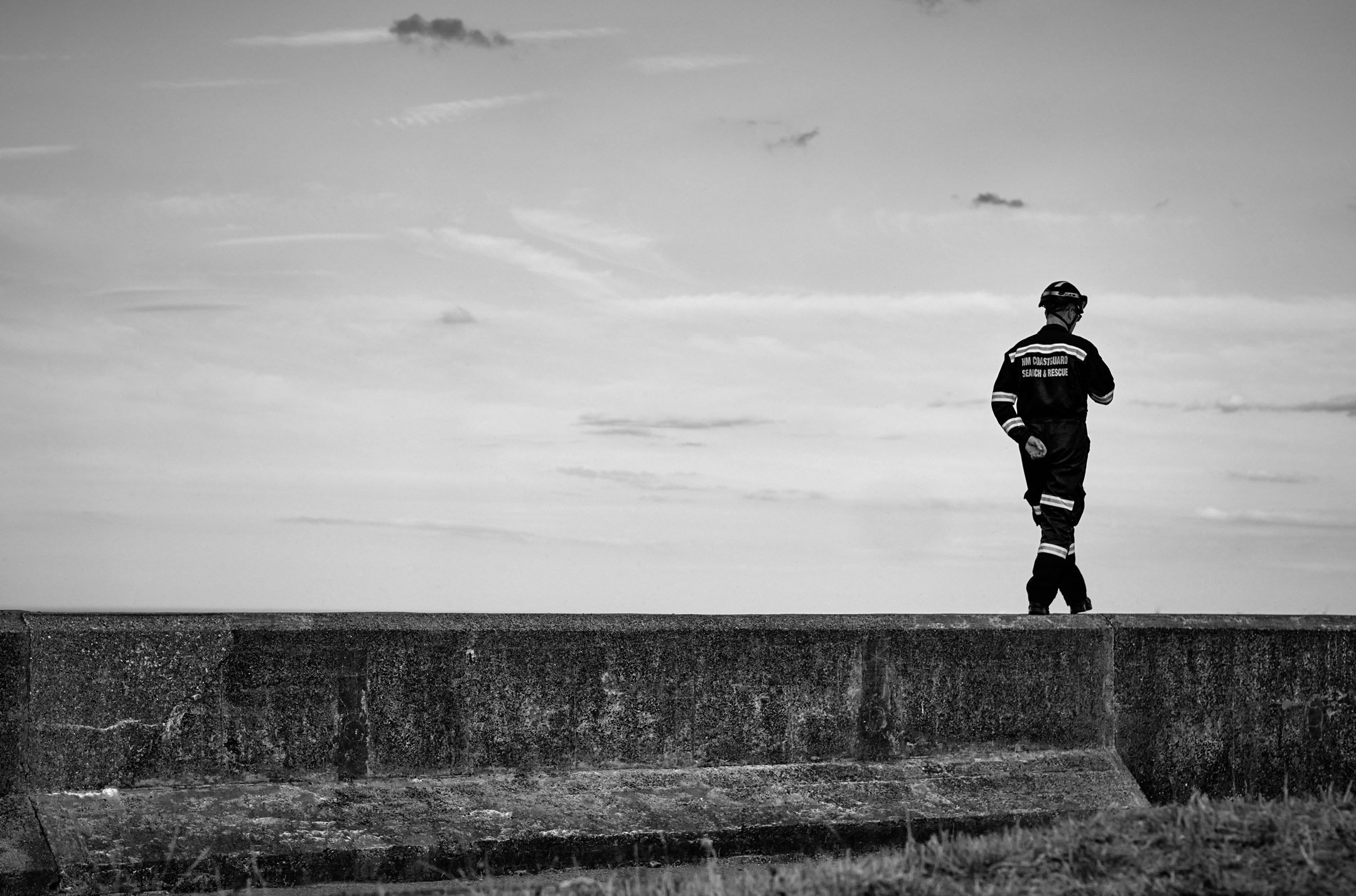 Solitary Coast Guard.