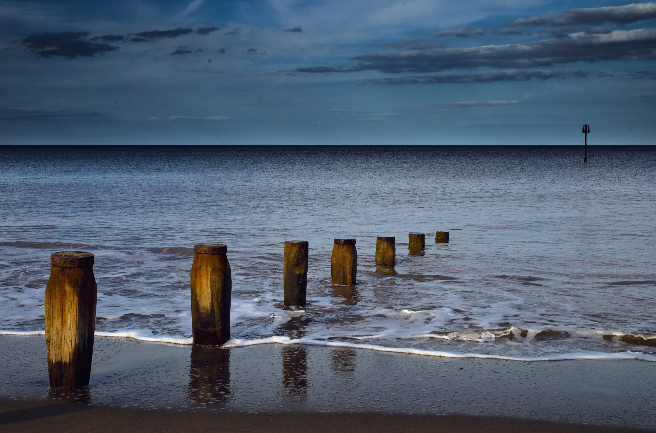 Groynes at Golden Hour.