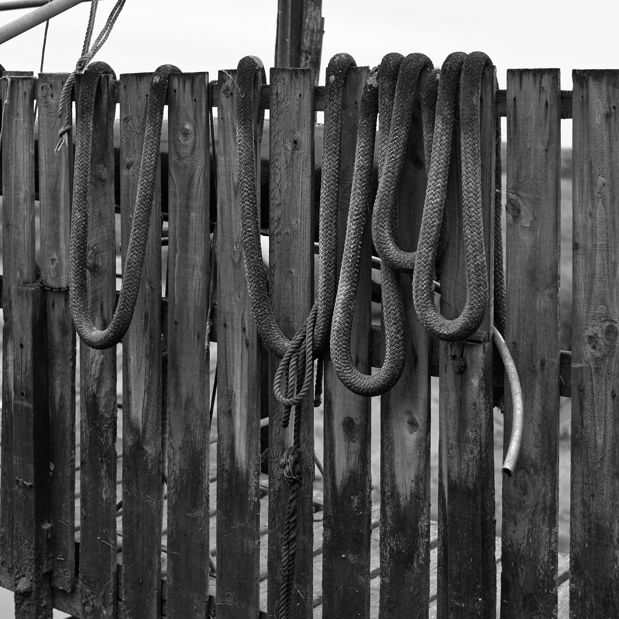 Hanging rope.