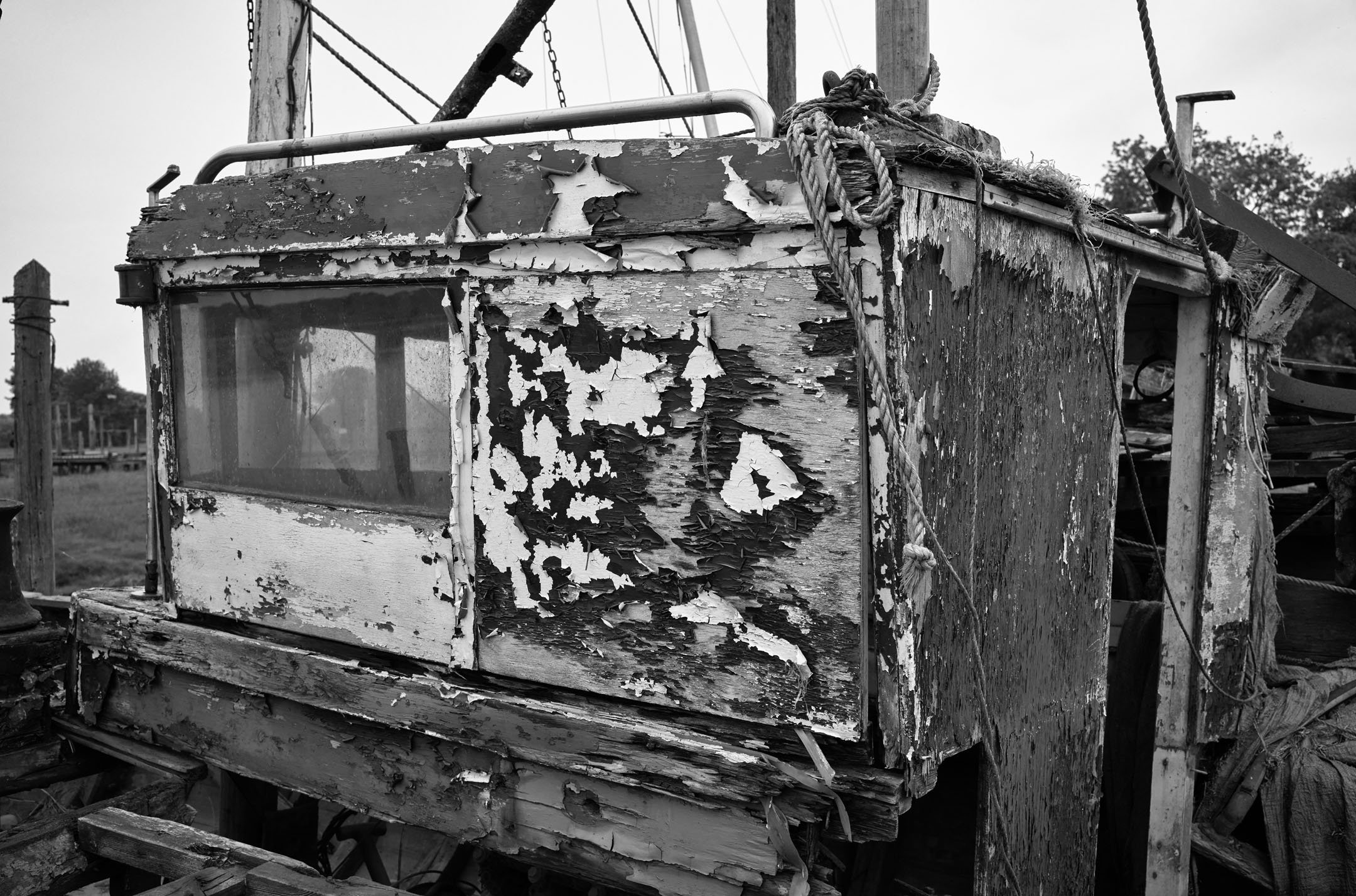 Weathered look.