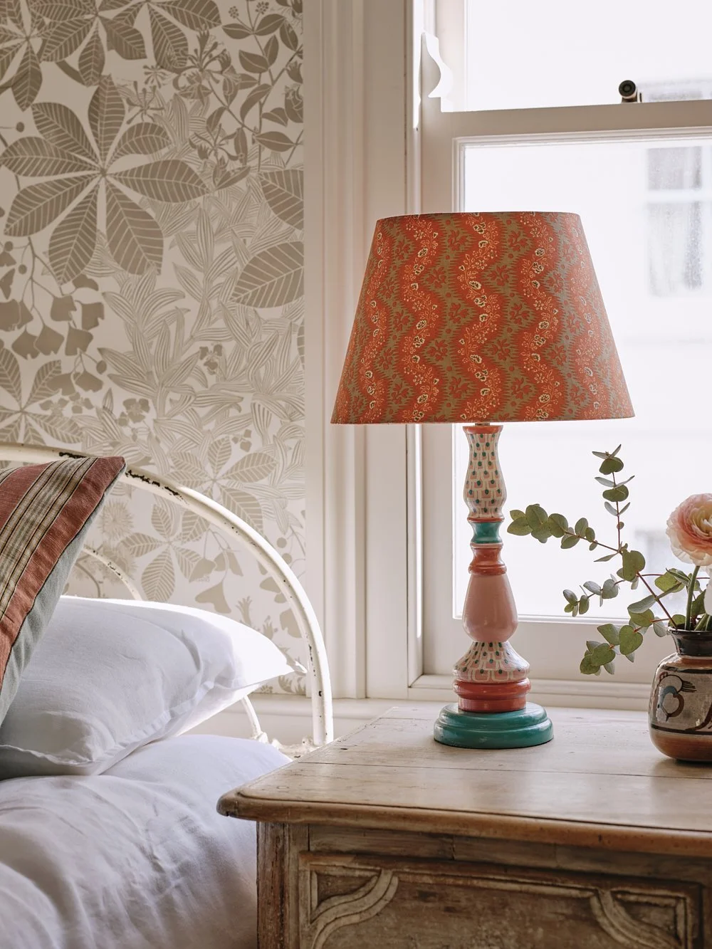 Pink, Blue and Red Anartia Lamp