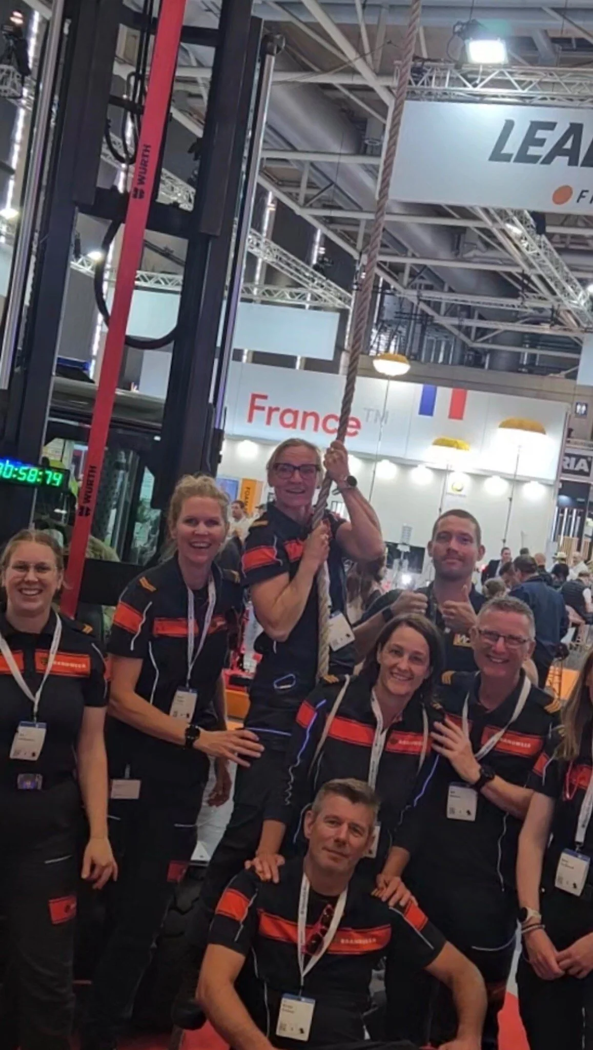 EINSATZ+ Team bei der Seil Challenge auf der INTERSCHUTZ 2026 in Hannover