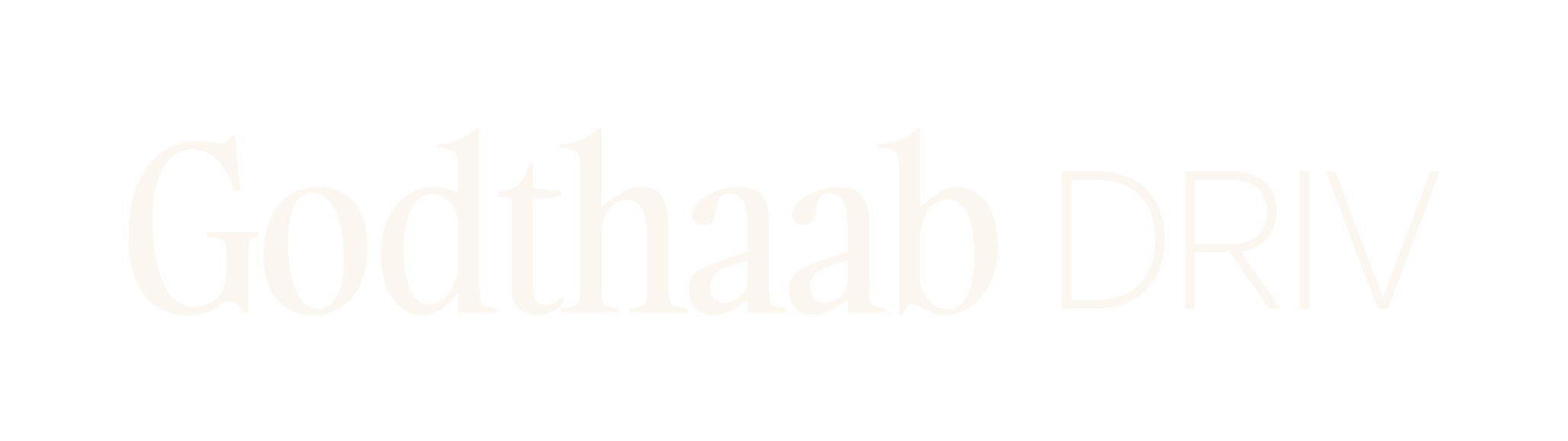 Tekstbanner med teksten 'Gothahab DRY' på svart bakgrunn.
