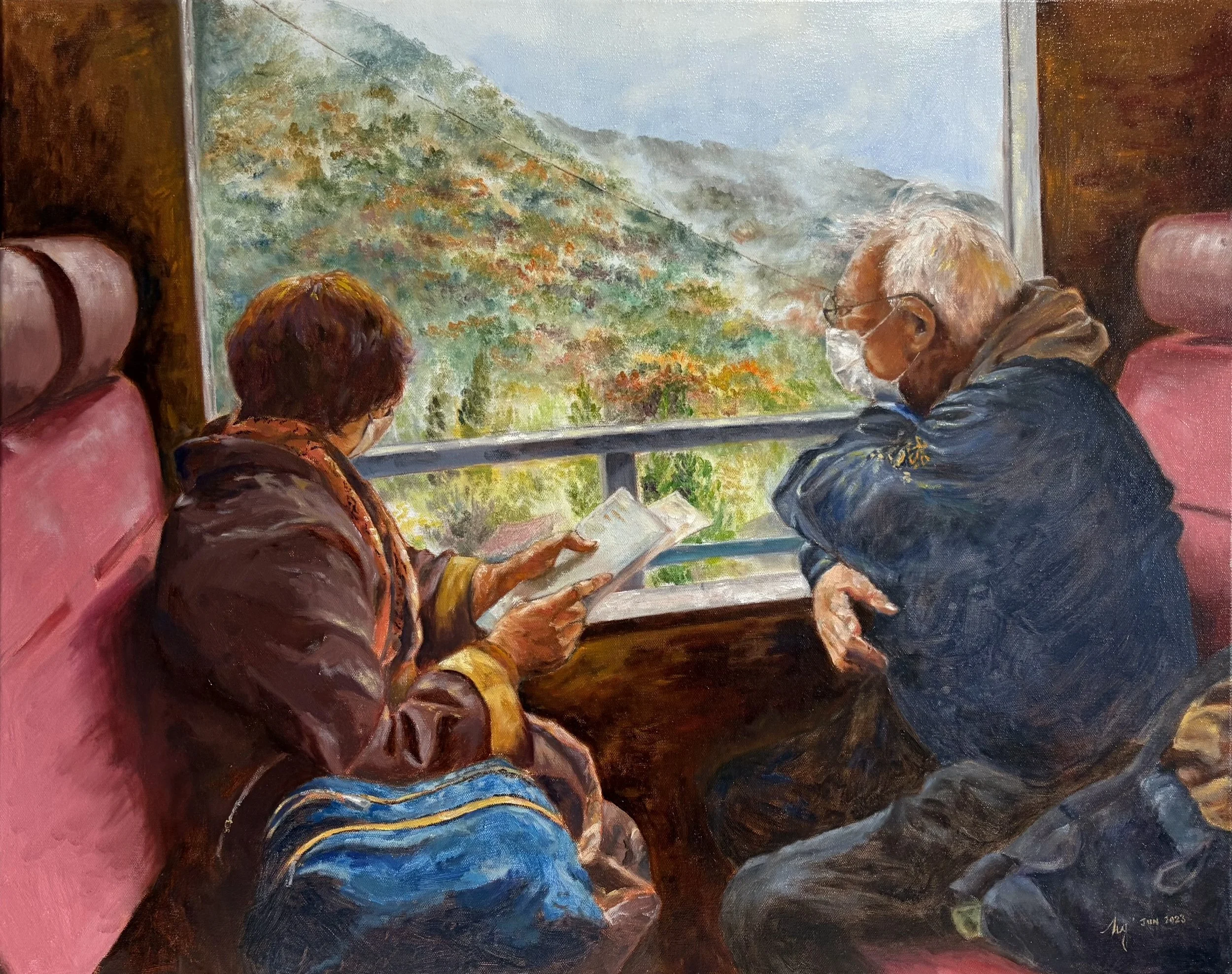 The View  (76cm x 61cm, Oil on Canvas)