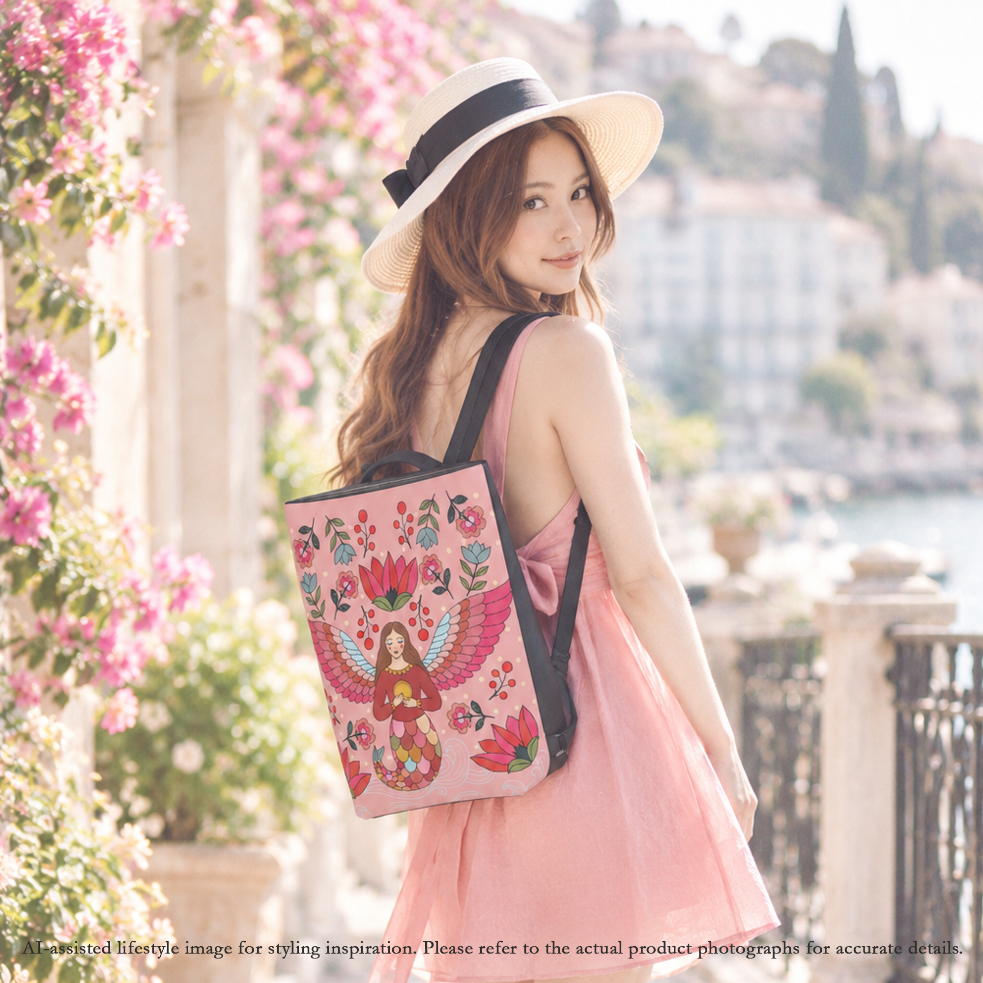 Angel Mermaid - Vegan Leather Backpack