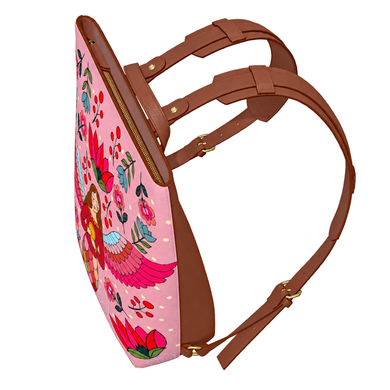 Angel Mermaid Backpack Brown.png