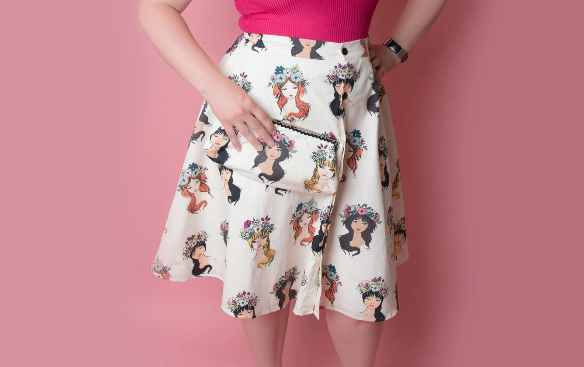 Flower Child Fabrics Clutch Bag