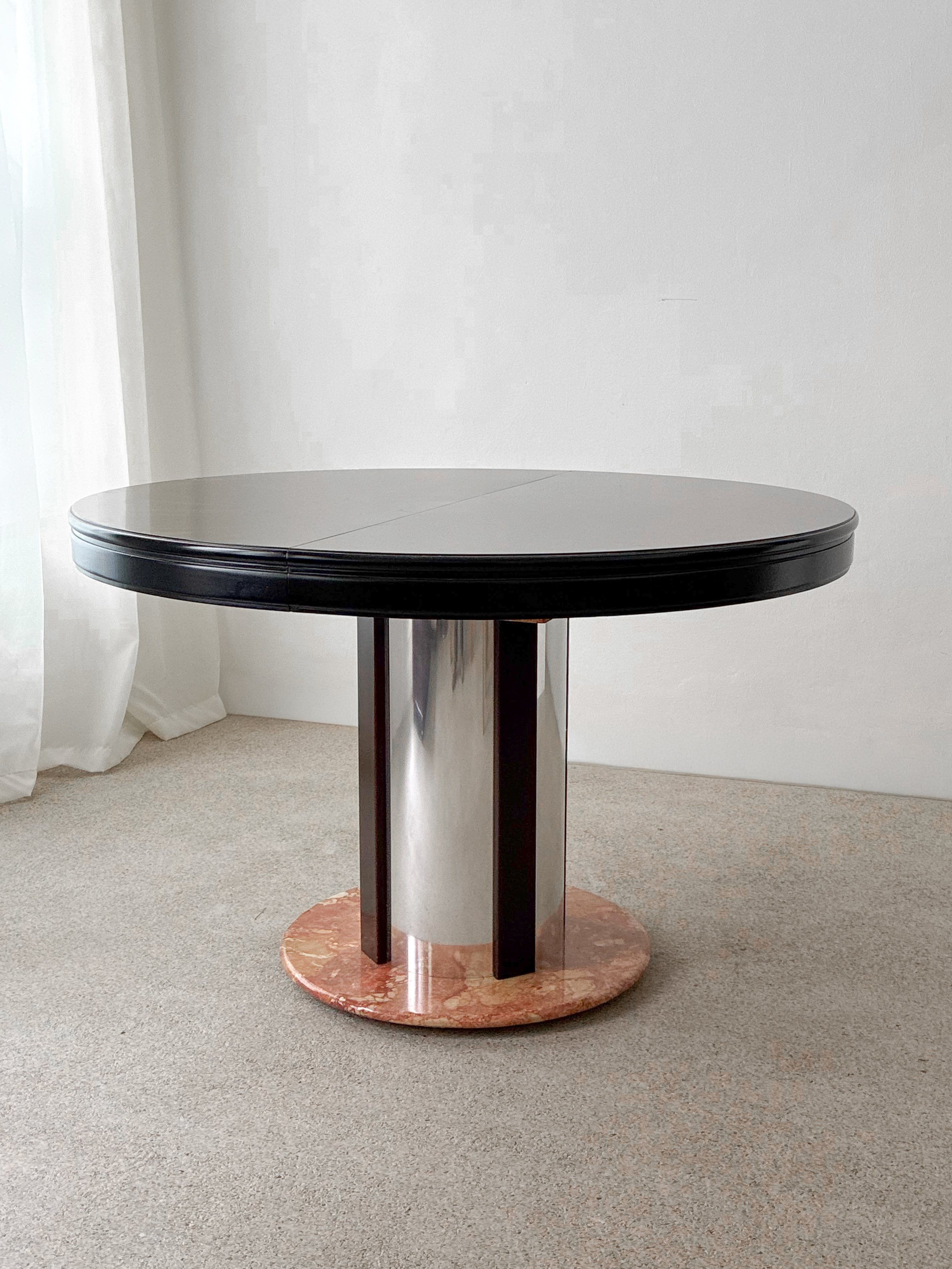 SOLD Marble + Chrome Dining Table - 1100€