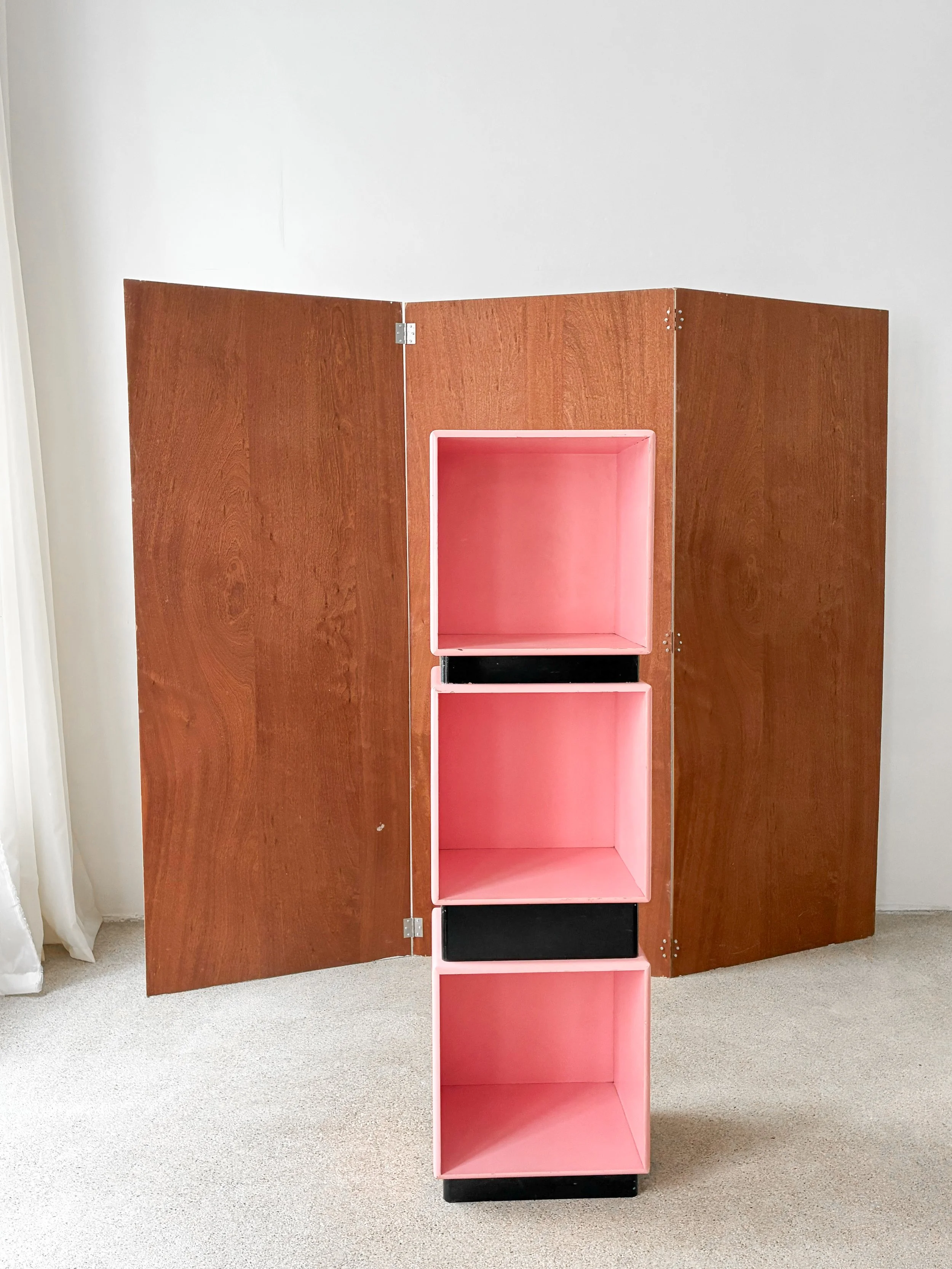 Set of Three Modular Pink Storage Units - 380€