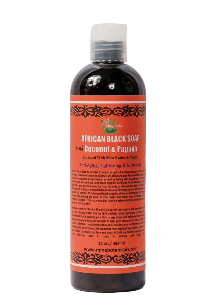 African Black Soap With Coconut & Papaya