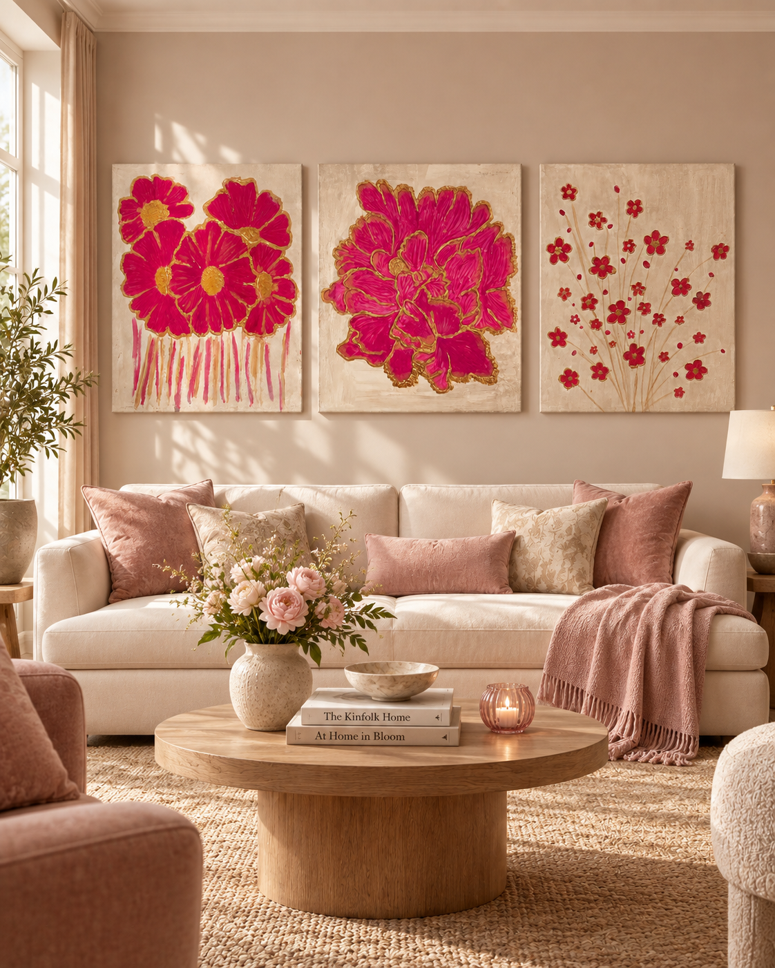 Blush Botanicals — Floral Diptych & Triptych