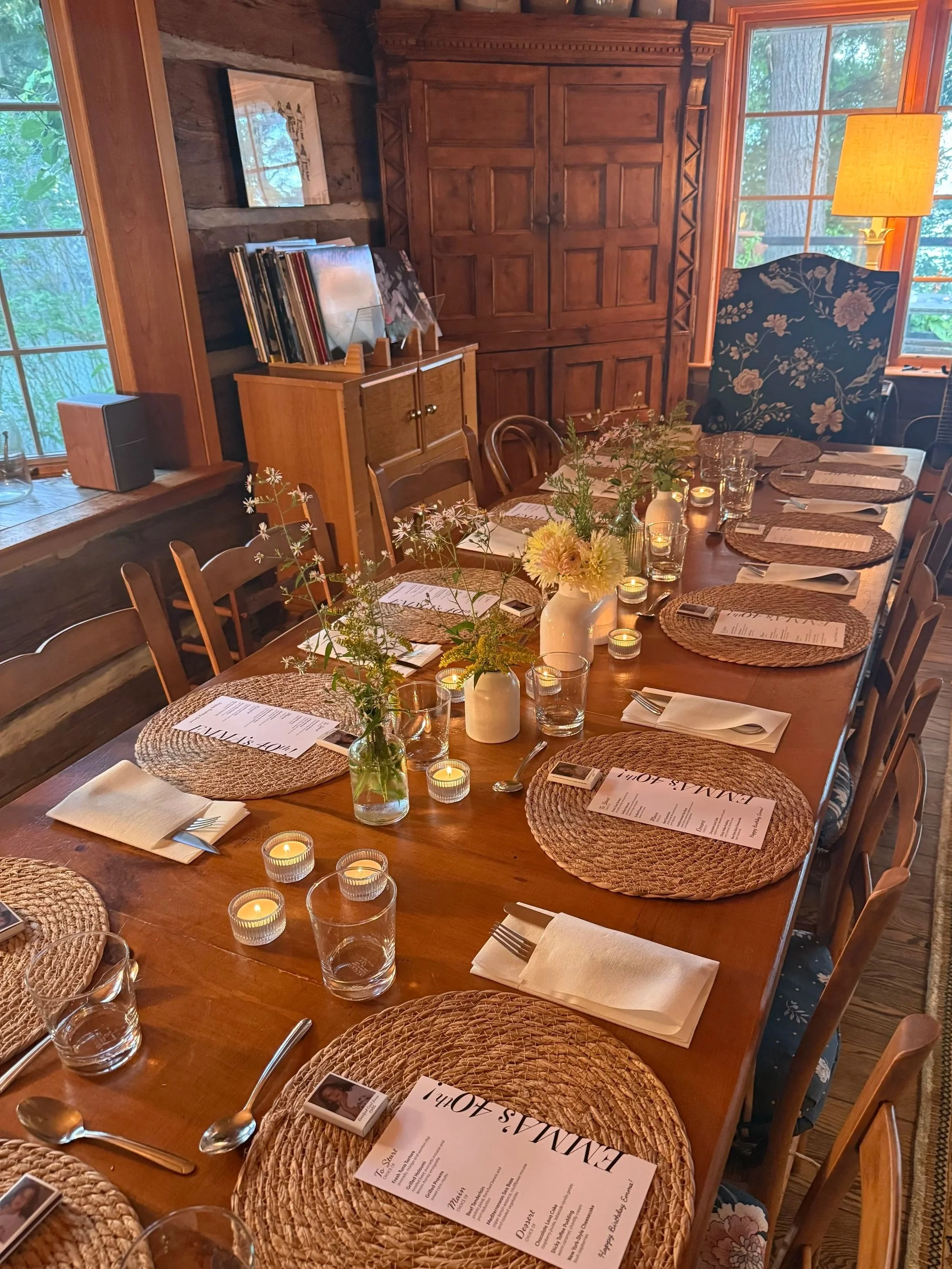 Birthday dinner in Georgian Bay