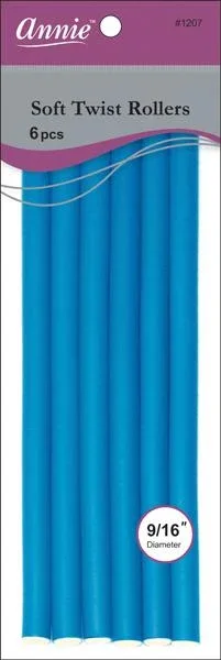Annie Soft Twist Rollers 7" Long 6Pc Blue (Copy)