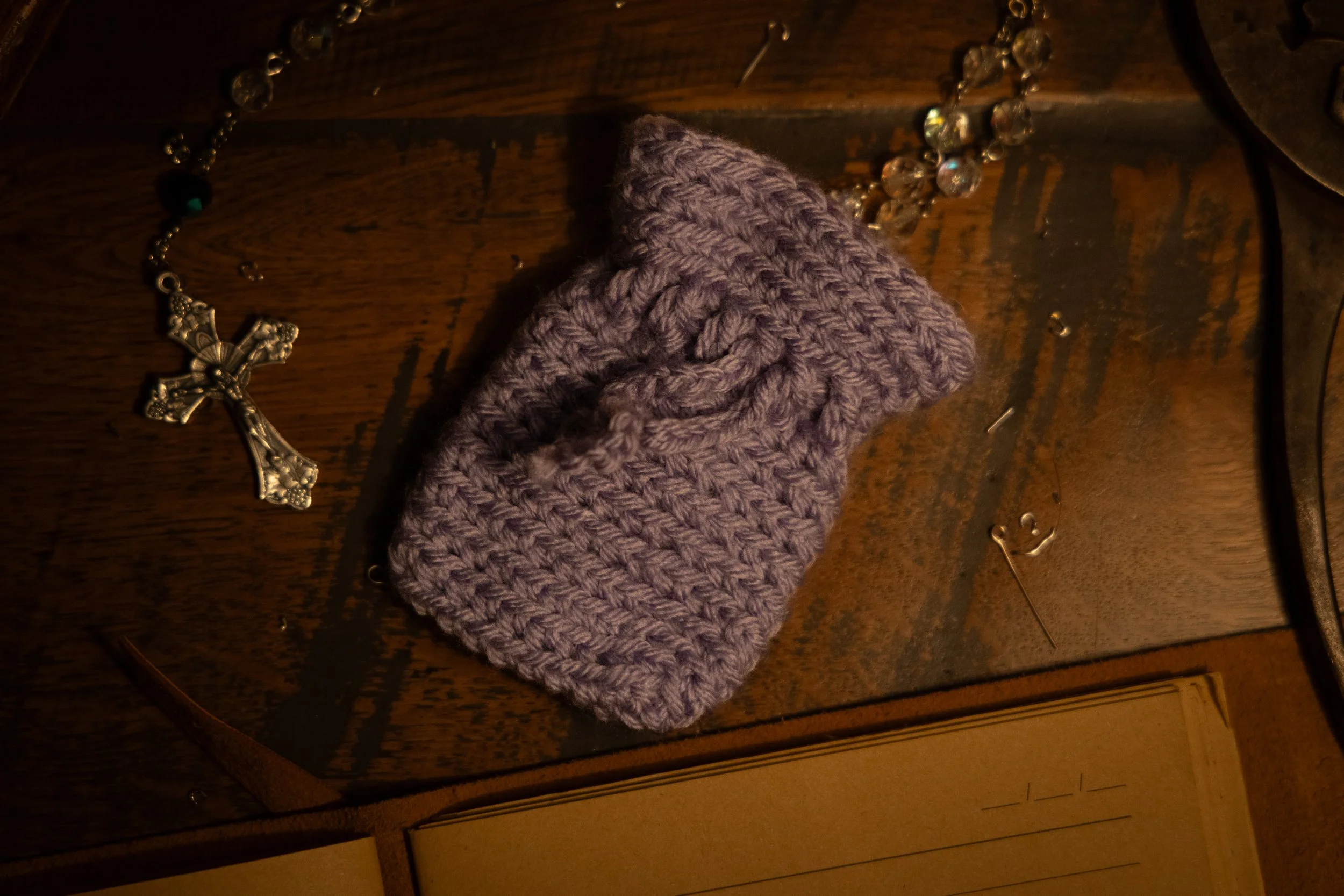 Crocheted Rosary Pouch