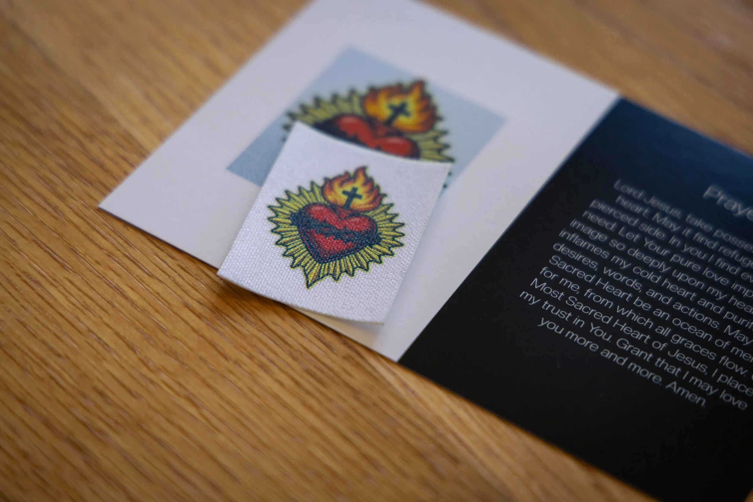 Iron-on Sacred Heart patch