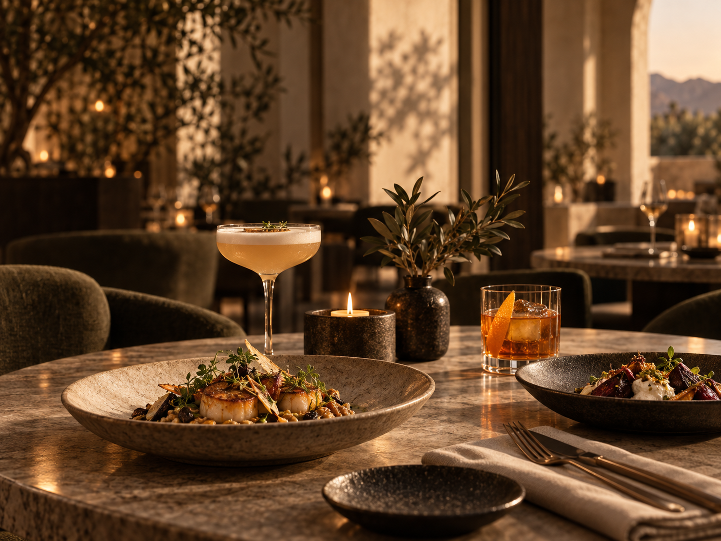 Food and beverage brand photography for restaurants in the Coachella Valley
