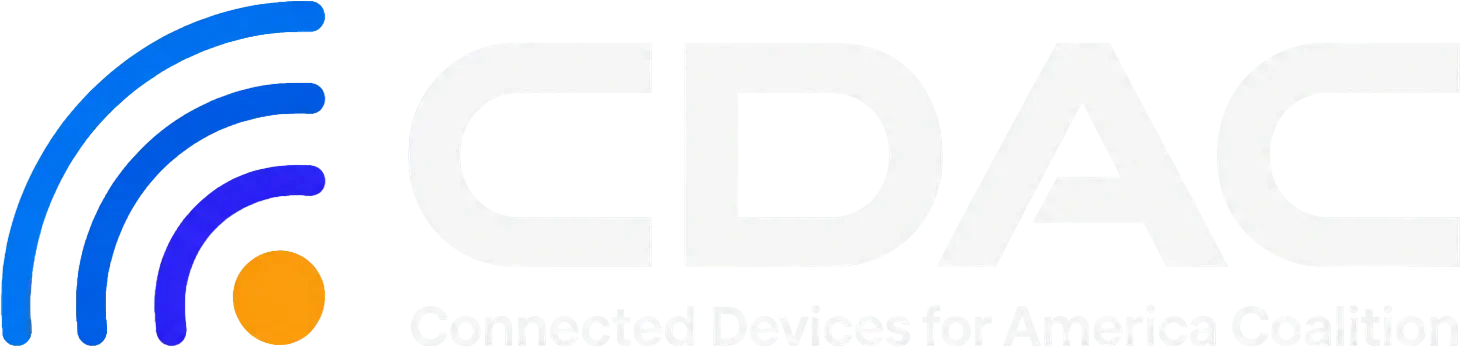 Logo of CBDAC with a Wi-Fi signal graphic on the left and the text 'CBDAC'.