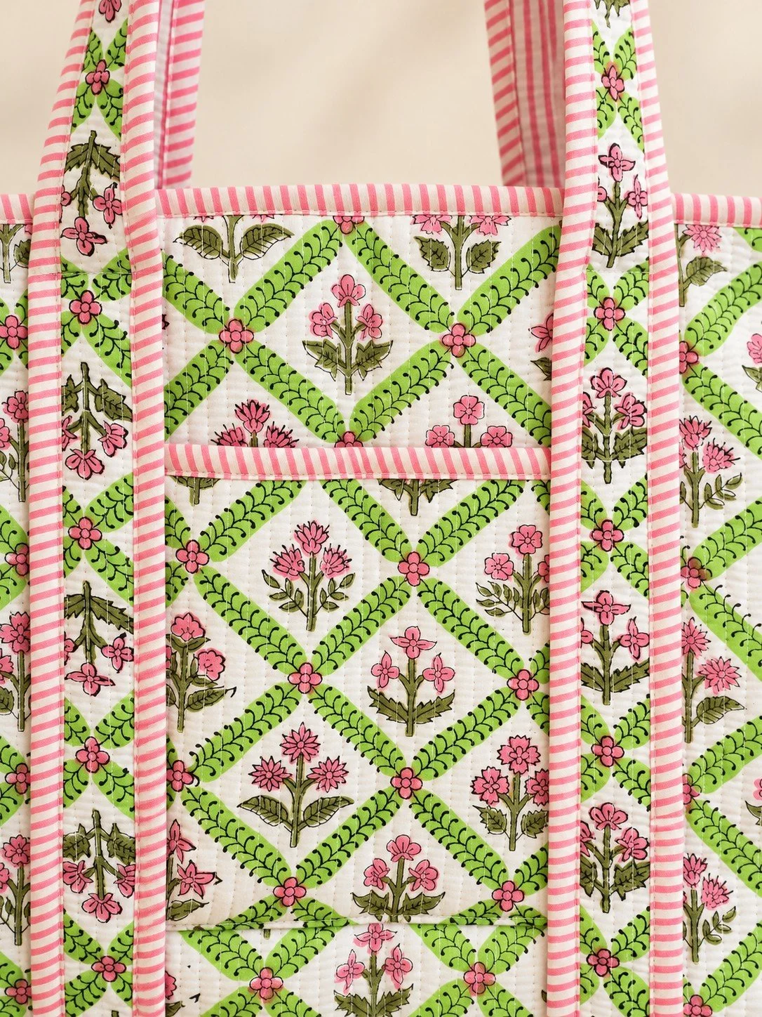 Quilted Floral Lattice Tote Bag2.jpg