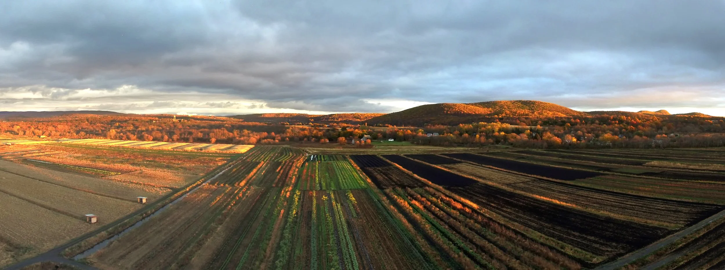 Sunset over Sunsprout Farm, Chester New York