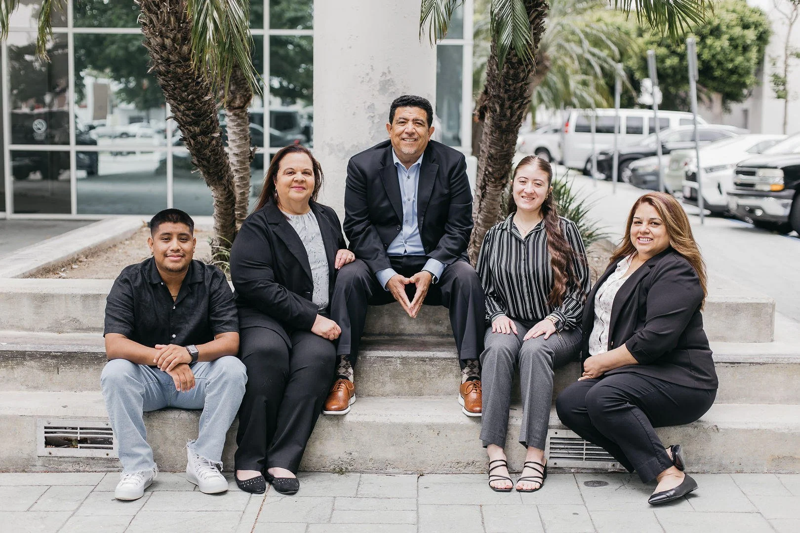 The Cacheo Insurance Agency team outside our Long Beach, California office