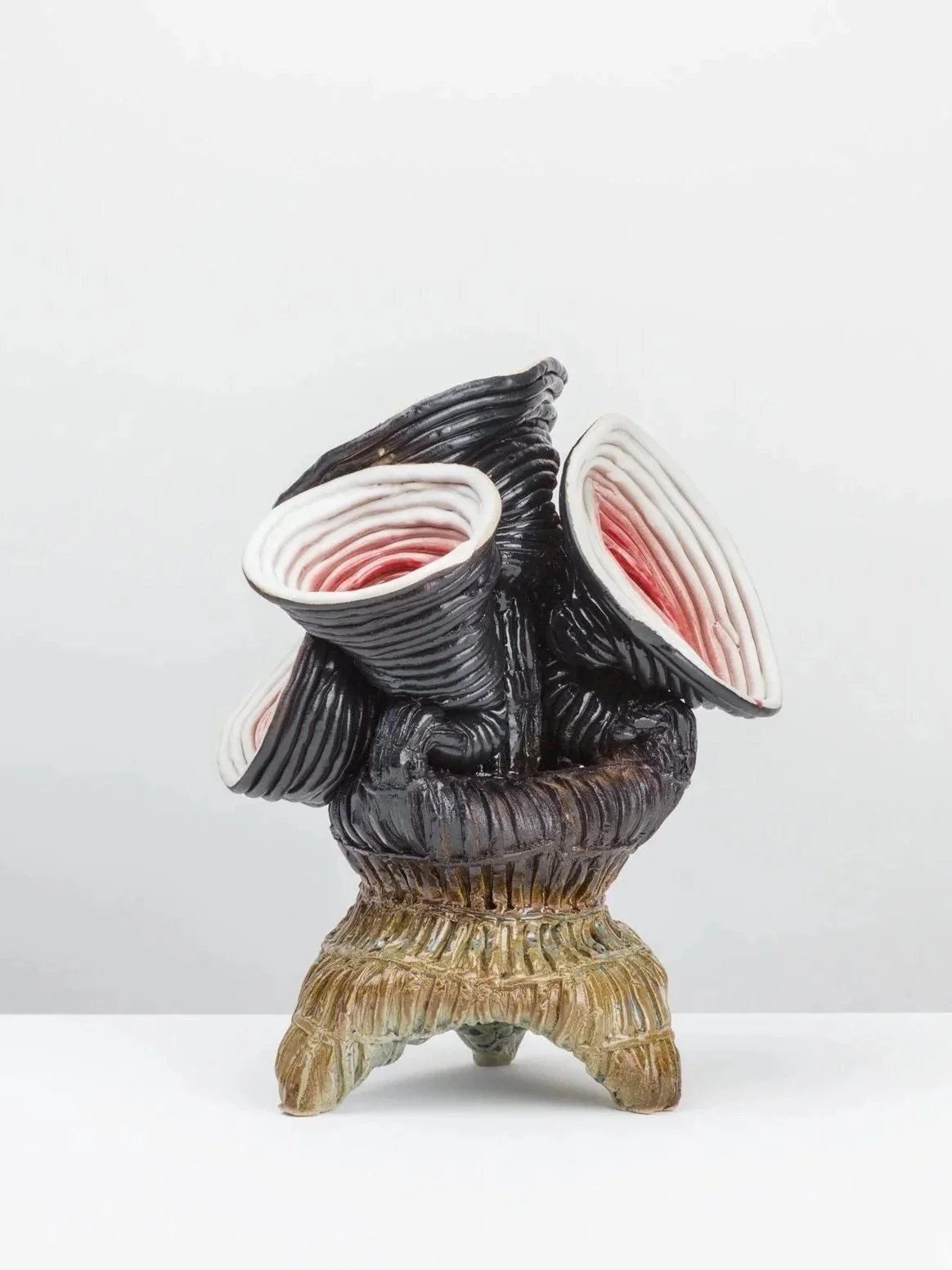#5/04/26, 2026. White clay, engobe, glaze. 37x34x23cm