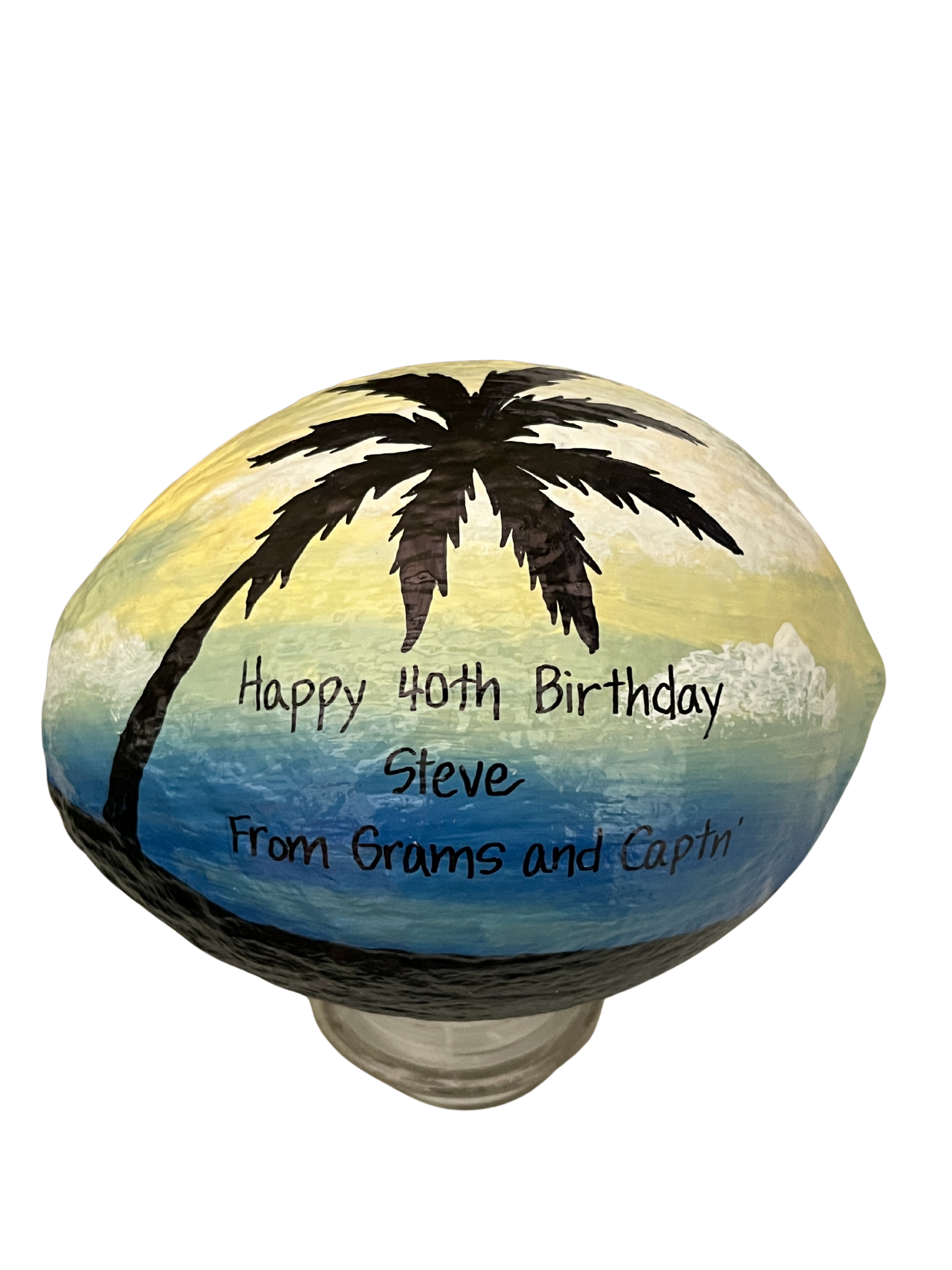 Birthday wishes with a coconut
